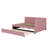 A Full-Sized Upholstered Daybed Incorporating A Built-In Trundle Bed-1955110865