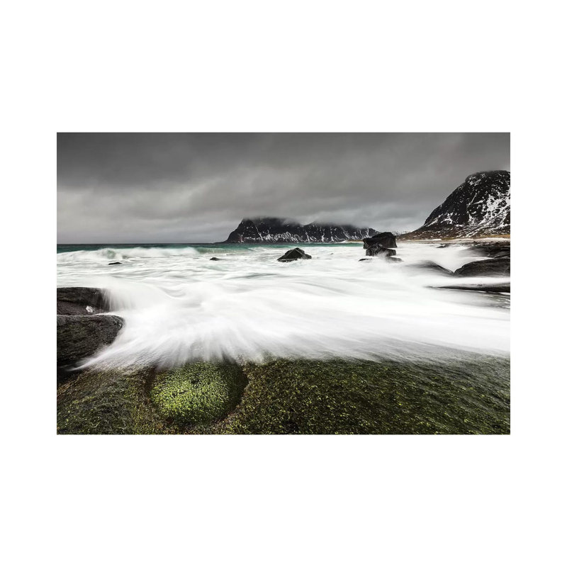 Norway, Lofoten, Uttakleiv Beach I 1 Piece Wrapped Canvas Wall Art, 30.48 cm H x 45.72 cm W