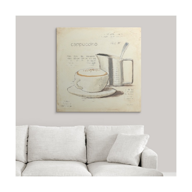 « iv » par emily adams, impression Parisian Coffee, H 35 po x l 35 po x P 1,5 po, Toile