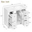 Armoire de salle de bain contemporaine avec lavabo en résine, 4 tiroirs et 1 porte-1077238495