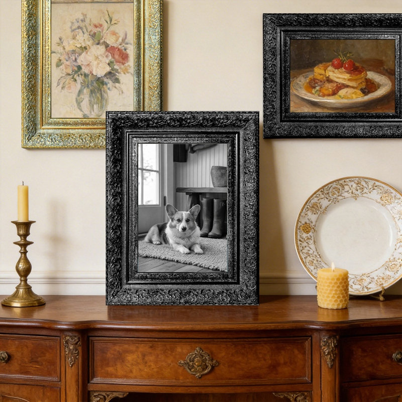 Cadre photo noir 3 PCS 5 po x 7 po avec affichage horizontal ou vertical