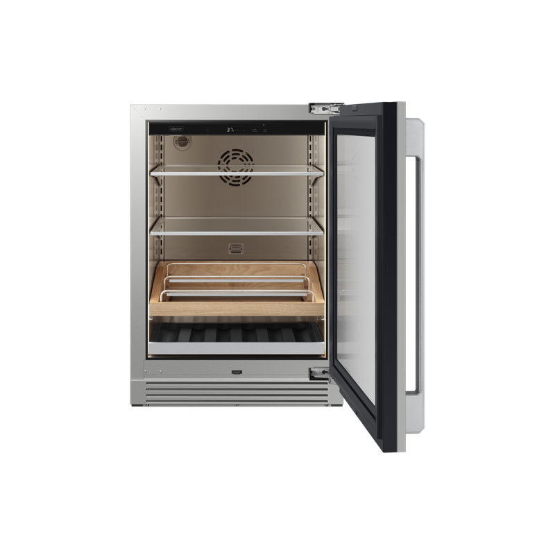 24" Undercounter Beverage Refrigerator Dual Zone, Panel Ready, Reversible
