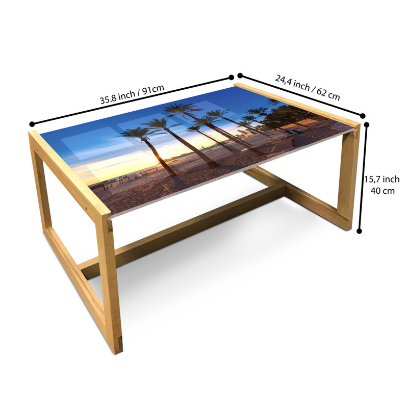 Jackson-Thomas Sled Coffee Table, 90cm H x 62cm W x 40cm D