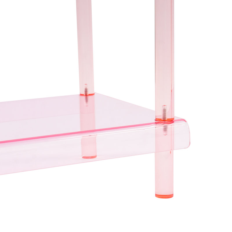Range-chaussures 4 niveaux, Clear Pink