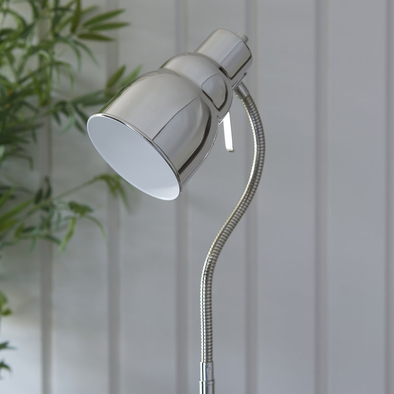 Addalin 1-Light Floor Lamp, Sliver, Bright Nickel