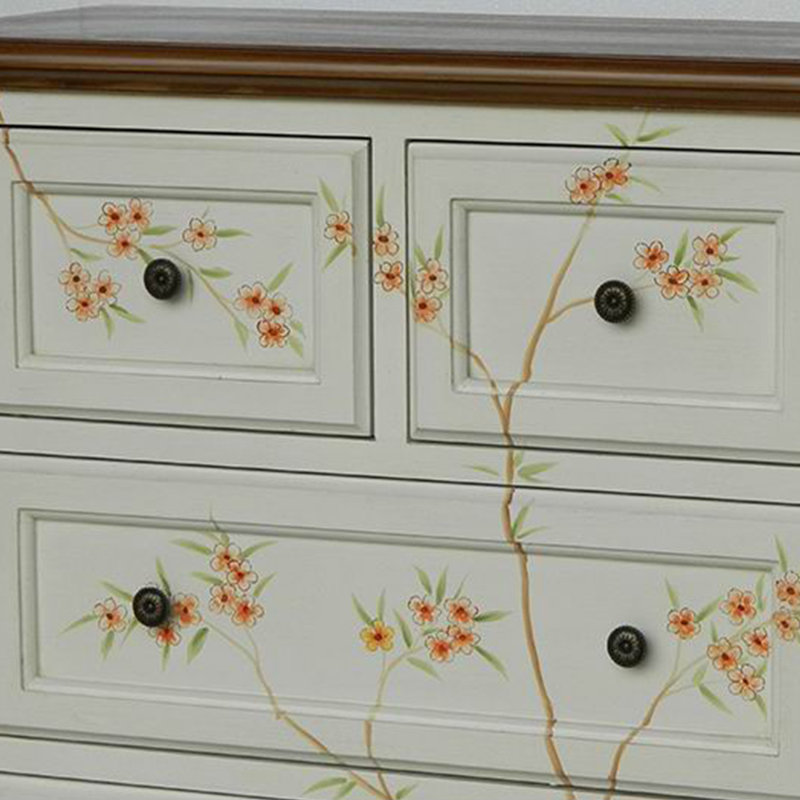 Bedroom storage painted drawer accent chest