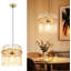 1-Light Cylindrical Glass Kitchen Island Pendant-757725633