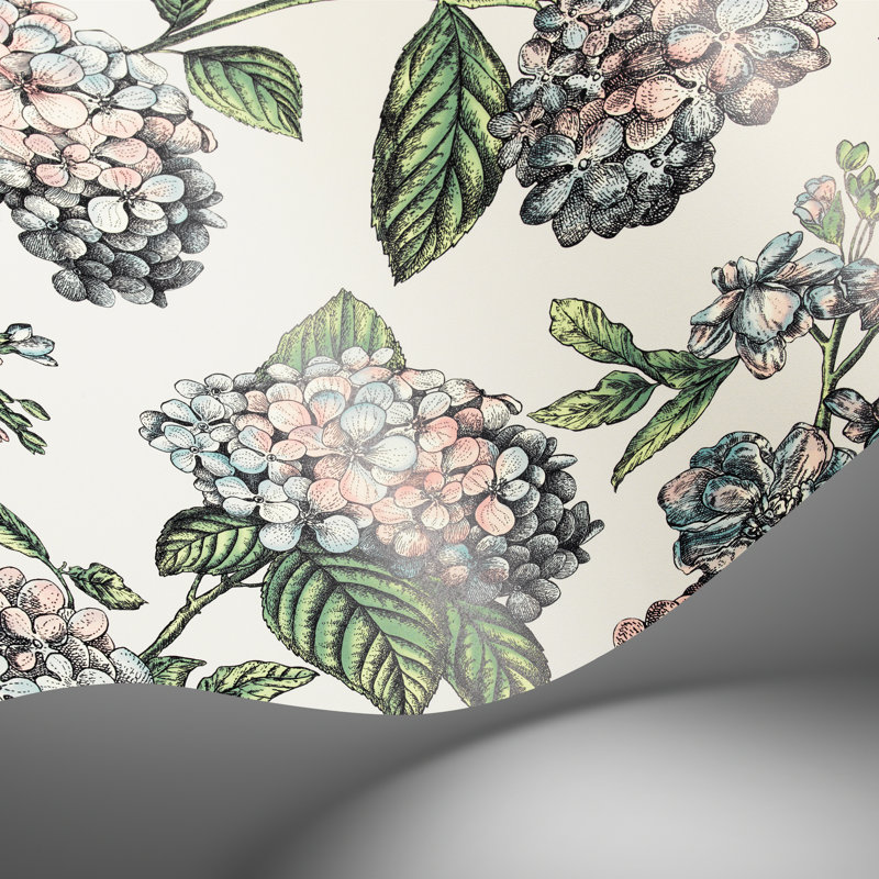 Fornasetti Senza Tempo II Floral Wallpaper Roll, Stone