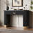 Mirod Modern Console Table With Vertical Ribbed Design