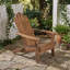 Chaise Adirondack pliable en bois d'acacia avec siège à lattes, accoudoirs droits et dossier incliné pour terrasse-2002453239