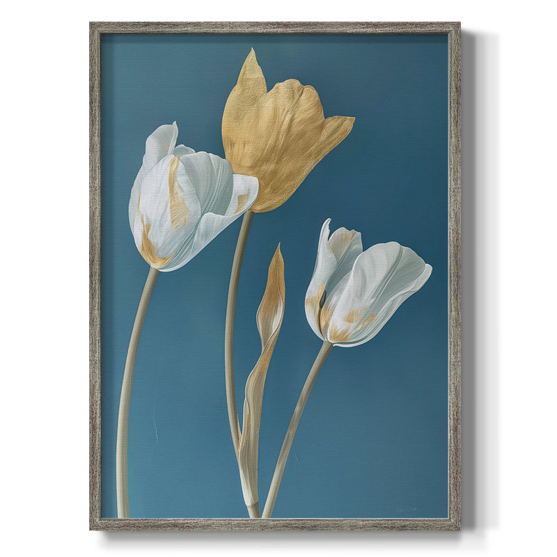 Impression encadrée FLORAL Series CXLV - bois massif, H 11 po x l 9 po