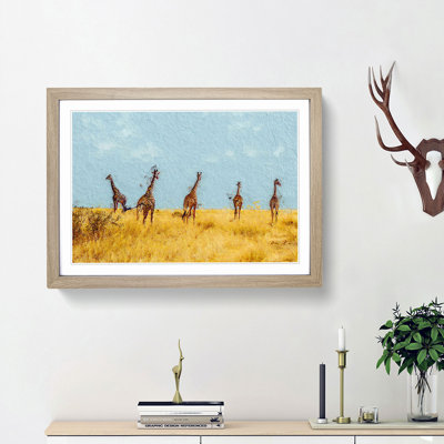 Giraffes - Picture Frame Painting Print