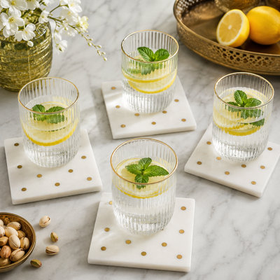 Handcrafted Resin Coasters Set of 4