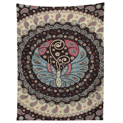 Tapisserie papillon mandala