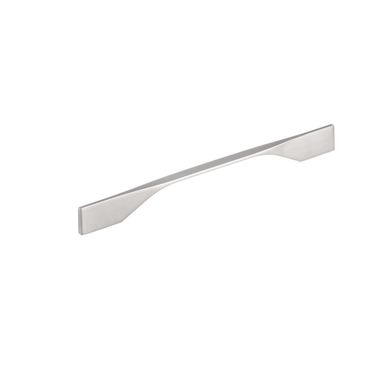Poignée de type barre en métal, Nickel brossé, 6 5/16"