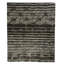 Yuki Striped Area Rug in Black/Gray/Neutral