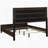 Anza Walnut Upholstered Queen Bed