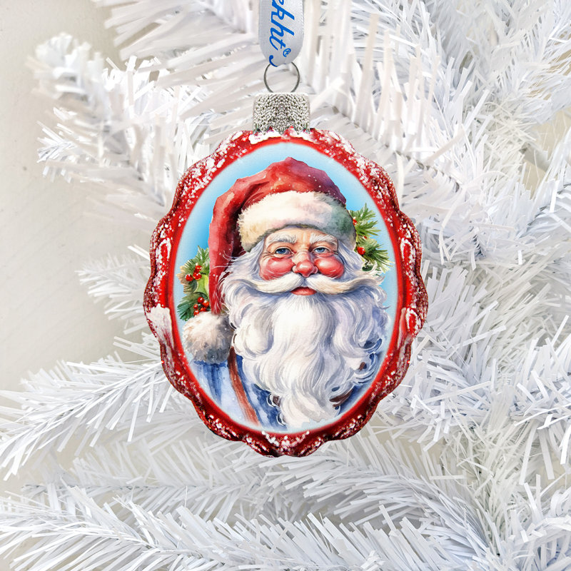 4'' Glass Hanging Figurine Ornament