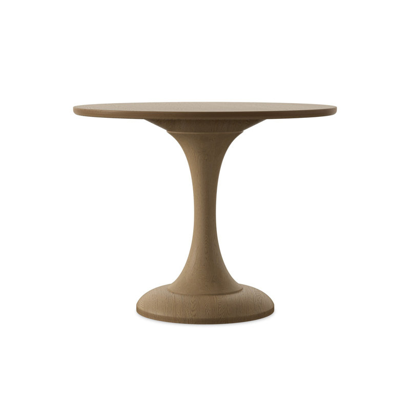 Eastman Round Oak Pedestal Dining Table