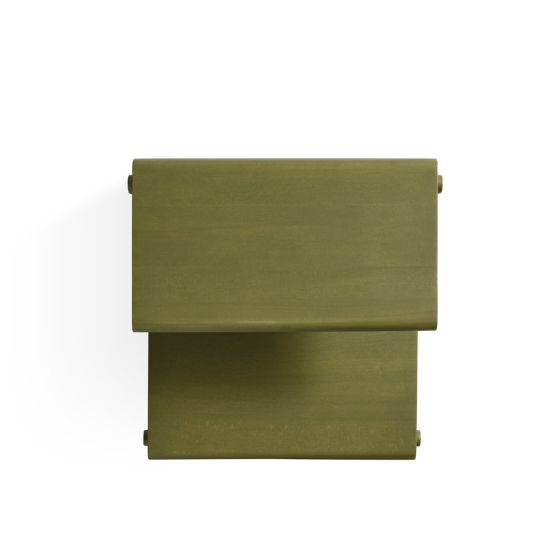 Jut Solid Wood End Table, Loden
