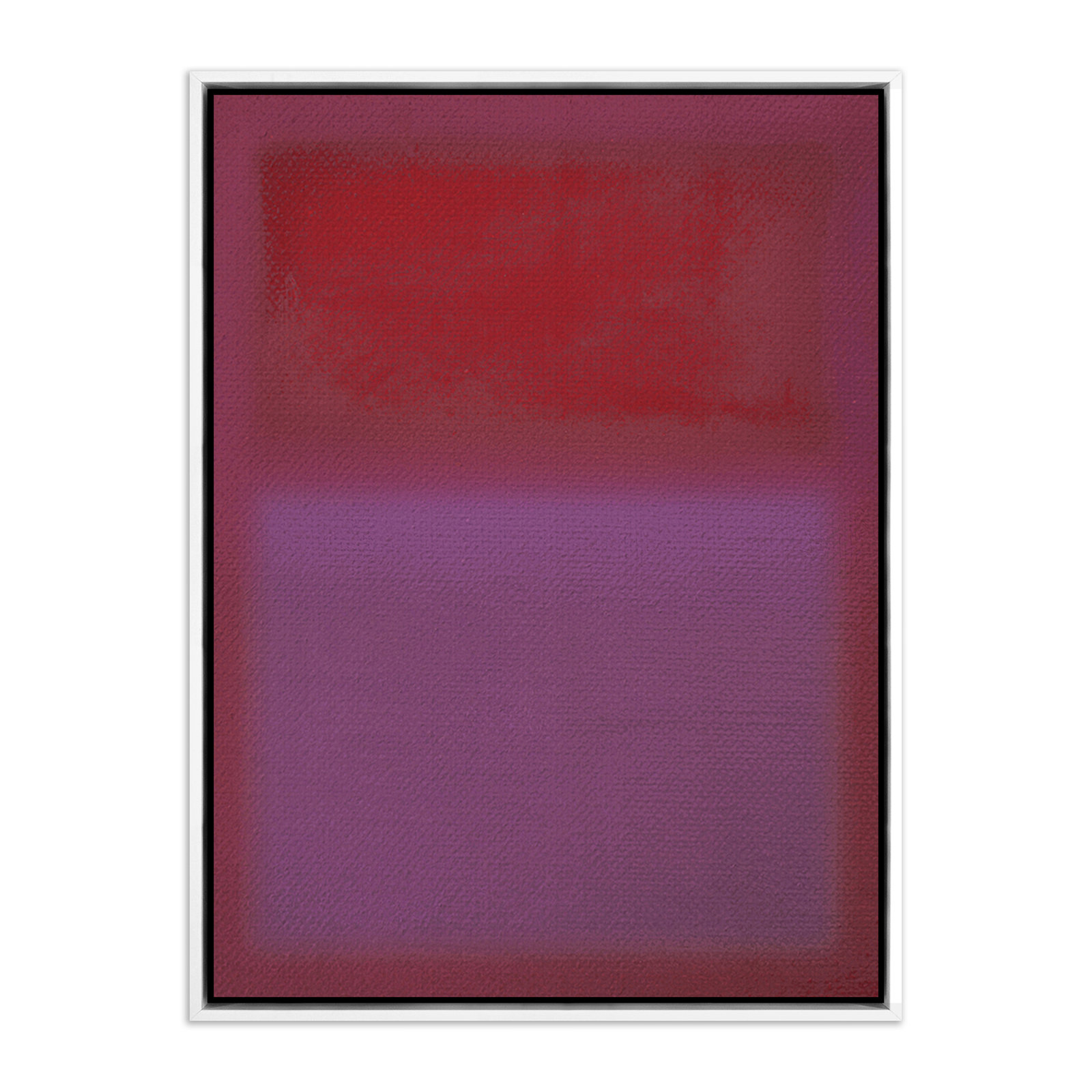 Composition Deep by Charles Stuart, 40" H x 30" W x 2" D, White/Neutral, Violet