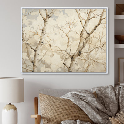 «Minimalims Beige Sycamores Secret I», reproduction sur toile