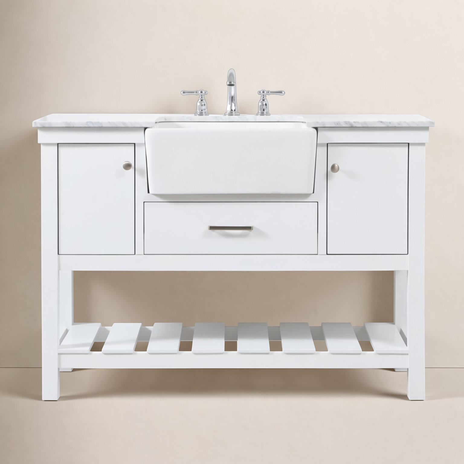 Pelaghia 48'' Single Bathroom Vanity, White