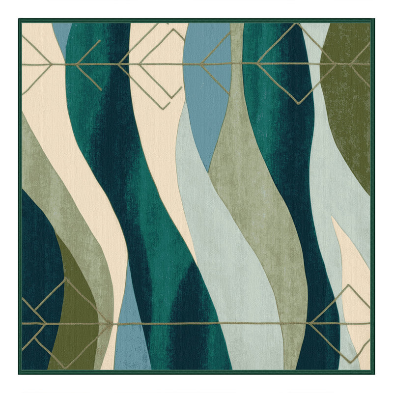 Stellar Blooms Rug, Square 5'