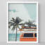Illustration d'une petite orange orange dans une île tropicale paradisiaque-101376296-101376292