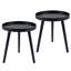 2 pièces Table d'appoint ronde avec table basse et table d'appoint-69492332