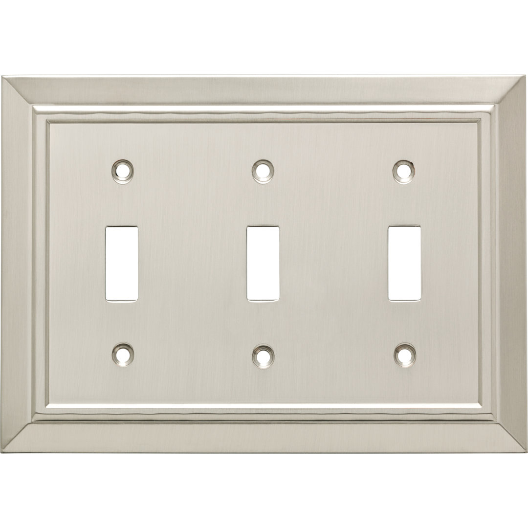 Classic Architecture 3-Gang Toggle Light Switch Wall Plate Franklin Brass