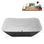 Baignoire autoportante 59 "avec drain interne Streamline-112235332