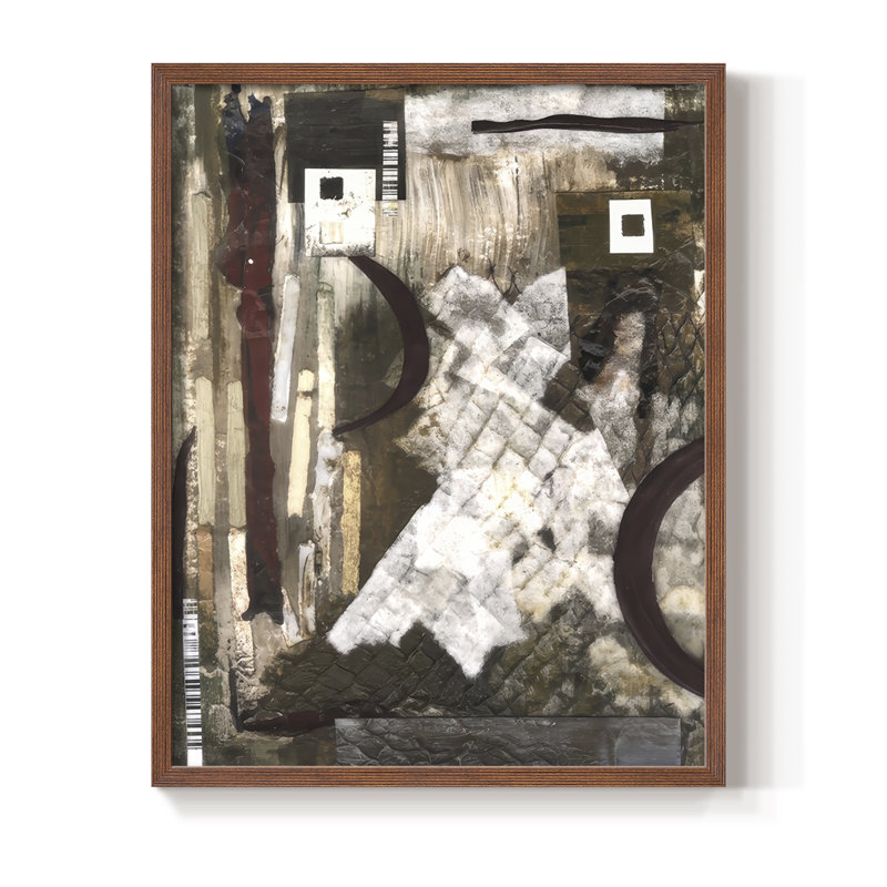 Time to Part Ways II, reproduction encadrée - bois massif, H 30 po x l 24 po, Noyer