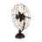 Metal Vintage Fan 5 Bulb Bronze Accent Lamp