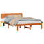 Vidaxl Bed Frame With Headboard Solid Pine Wood-113970888-113970898
