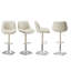 Tabourets de bar modernes et rembourrés en similicuir pivotant à hauteur réglable avec repose-pieds (ensemble de 4)-1722056800-1718571850