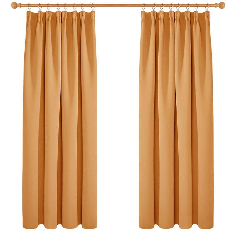 Macias Blackout Curtain Pair, 55cm Width x 180cm Drop