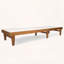Chaise longue Summerland avec structure en bois d'acacia et filet respirant