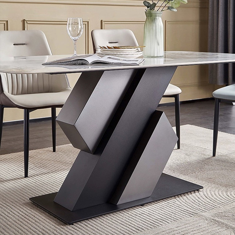 Ensembles de table de salle à manger de style nordique Minimalist Home, H 29,53 po x L 78,74 po x l 35,43 po