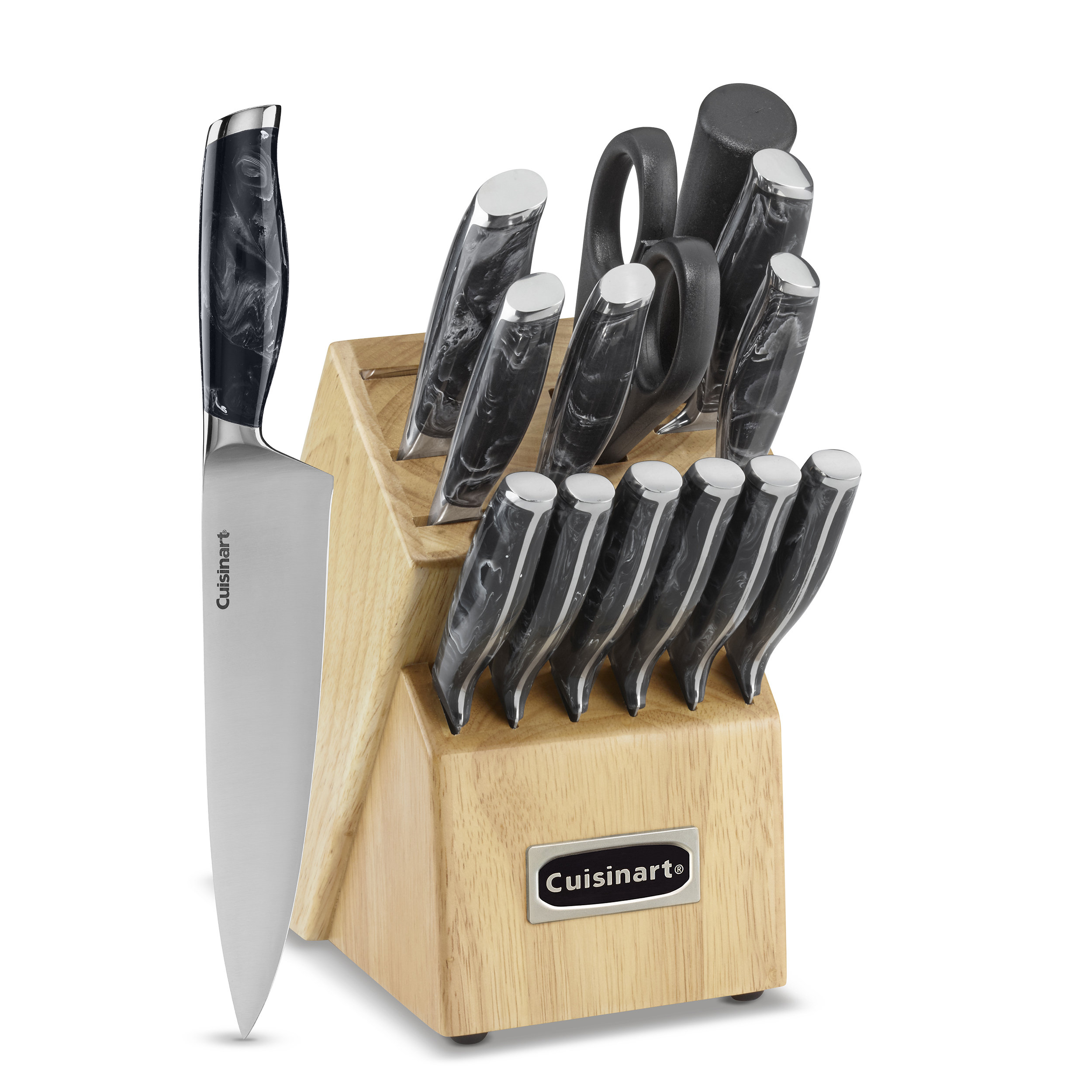  Cuisinart Classic Stainless Steel 17-Piece Knife Block