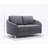 Gray Linen Loveseat