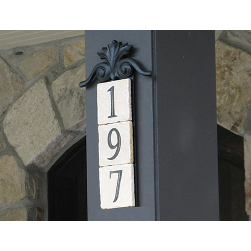 Plaque d'adresse murale 1 ligne Cynthia, Oui