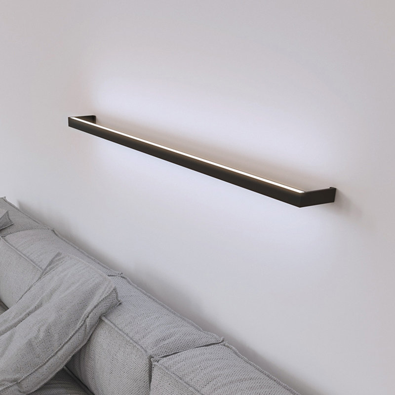 Thin-Line 2 - Light Dimmable LED Bath Bar, Satin Black, 3000K, 2