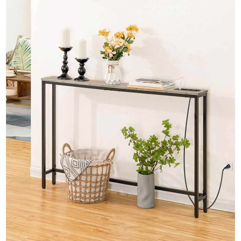 Table d'appoint Narrow Console, Grège