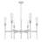 Esme Brushed Nickel 6 Light Chandelier-123223103