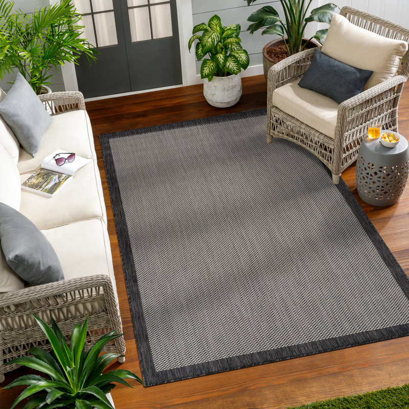 Quinnesec Area Indoor/Outdoor Rug, Rectangle 200 x 275cm
