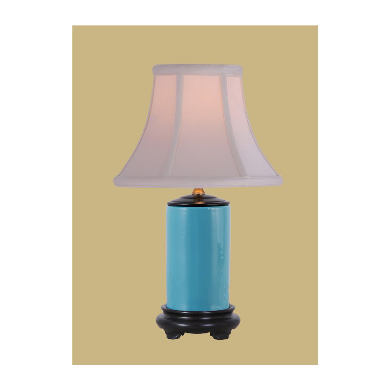 Lampe de table 15 po Moise, Turquoise