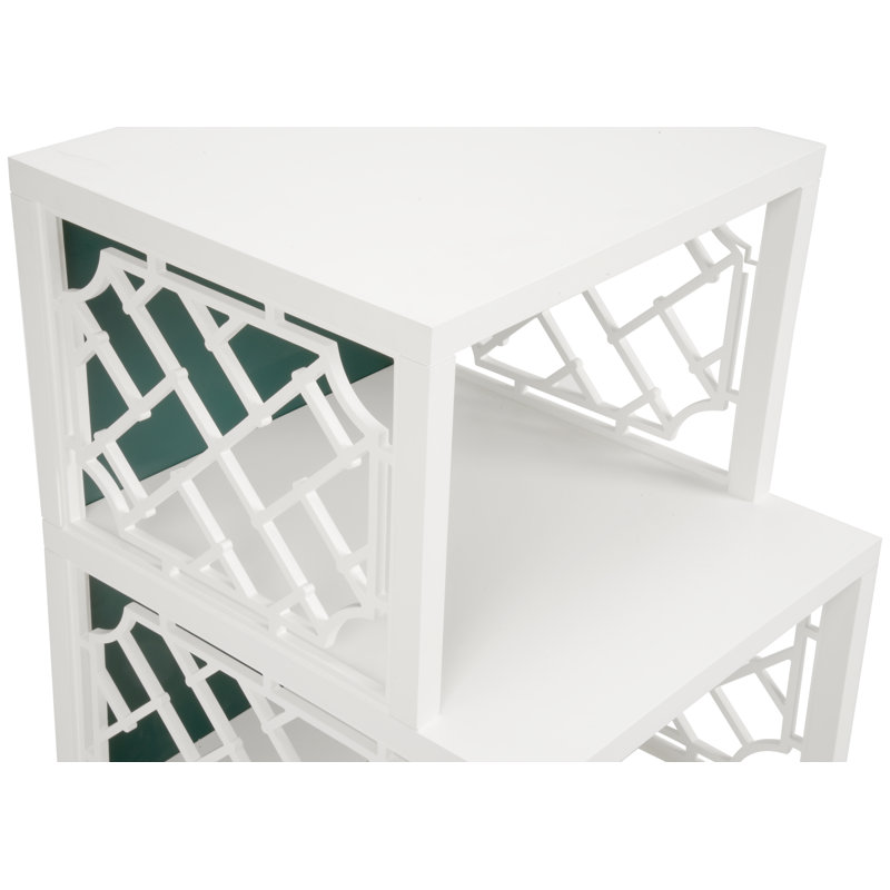 Chip Solid Wood End Table, Green