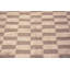 Tapis unique à motif damier moderne gris / ivoire