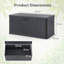 Costway 0.01cm W 380L Lockable Deck Box-122380051